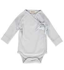 MarMar Wrap Bodysuit L/æ - Modal - Belita - Pale Blue