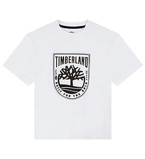 Timberland Stuttermabolur - Hvítt