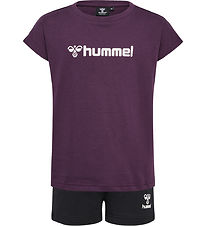 Hummel Shorts/T-shirt - hmlNova - Plum Perfect