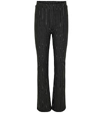 Kids Only Trousers - KogBlair Striped Flared - Black/Cloud Dance