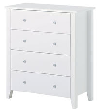 Hoppekids Dresser w. 4 Drawers - Christian - 94.5x84x40 cm - Whi