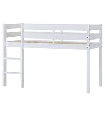 Hoppekids Bed - Half-height - ECO Comfort - 116x76x114 cm - Whit