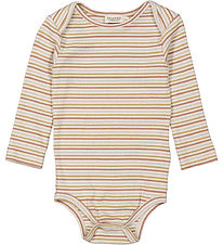 MarMar Bodysuit L/æ - Rib - Ben - Antumn Stripe Mix