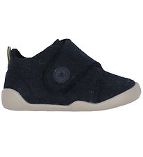 Wheat Slippers - Wool - Fleecy - Navy