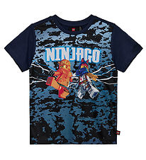 LEGO® Ninjago Stuttermabolur - LWTano - Dark Dökkblátt M. Prenta