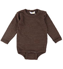 Joha Bodysuit L/æ - Wool - Dark Brown