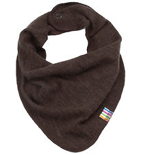 Joha Teething Bib - Wool - Dark Brown