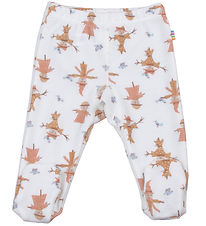 Joha Leggings w. Feet - Wool/Bamboo - Off White