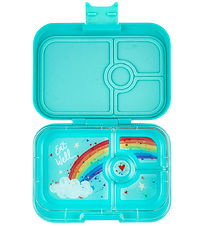 Yumbox Nestisbox M. 4 romm - Bento Panino - Misty Aqua - Rainbow