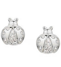MillaVanilla Earrings - Ladybug - Silver