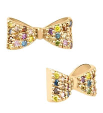 MillaVanilla Earrings - Bow - Gold