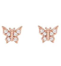 MillaVanilla Earrings - Butterfly - Bling/Gold