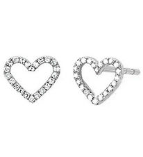 MillaVanilla Earrings - Heart - Silver