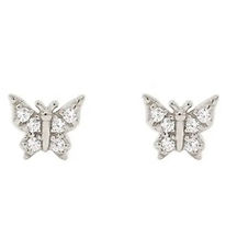 MillaVanilla Earrings - Butterfly - Bling/Silver