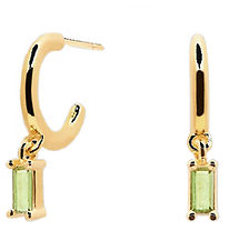 MillaVanilla Earrings - Green/Gold