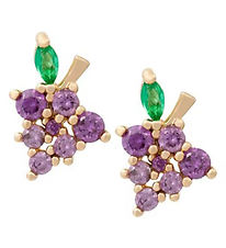 MillaVanilla Earrings - Grapes - Gold