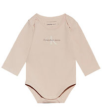 Calvin Klein Bodysuit L/æ - Monogram - Meringue Blush