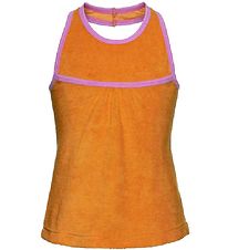 Mala Tissu-ponge Top - Orange av. Rose Clair