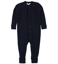Joha Schlafanzug - Wolle - Marineblau