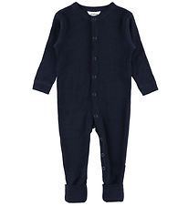 Joha Pyjamapak - Wol - Marineblauw