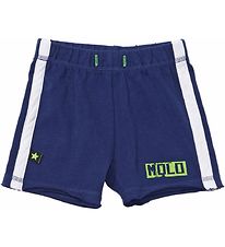 Molo Shorts - Navy w. Green Neon