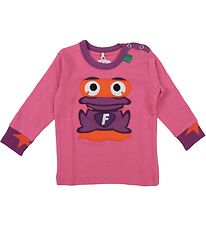 Freds World Baby Blouse - Licht Roze m. Voorkant Hero