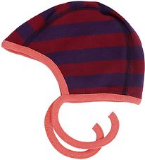 Katvig Baby Hat - Purple/Aubergine Striped