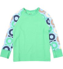 Katvig Blouse - Vert/Bleu Clair av. Pommes