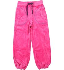 Katvig Velvet Trousers - Pink w. Purple