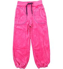 Katvig Velours Broek - Roze m. Paars