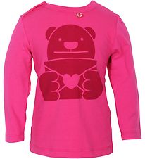 Danef Pullover - Pink m. Rot Love