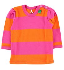 Freds World Bluse - Orange/Pink gestreift