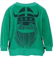 Danefæ Velvet Sweatshirt - Green w. Erik