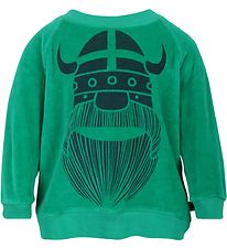 Danef Velours Sweat-shirt - Vert av. Erik