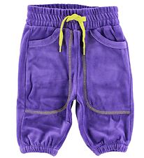 Katvig Velvet Trousers - Purple/Yellow