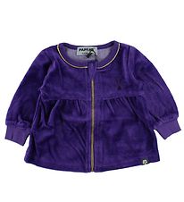 Papfar Gilet en Velours - Violet av. Or