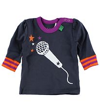 Freds World Blouse - Charcoal/Purple w. Music