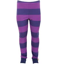 Danef Leggings - Violet  Rayures