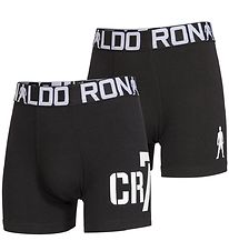 Ronaldo Boxer nærbuxur - 2 Pakki - Svart