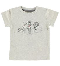 En Fant T-Shirt - Gris Clair Chin av. Imprim