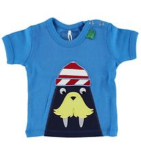 Freds World T-Shirt - Lichtblauw m. Walrussen
