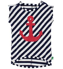 Freds World Top - Navy/White w. Anchor