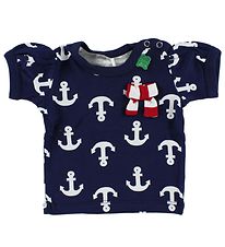 Freds World T-Shirt - Navy m. Anker & Vlinderdas