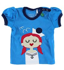 Freds World T-Shirt - Bleu Clair av. Fille de marin