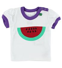 Freds World Stuttermabolur - Hvít M. Vatnsmelóna