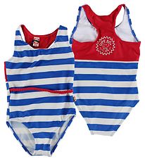 Katvig Classics Maillot de Bain - UV50+ - Bleu/Blanc  Rayures a