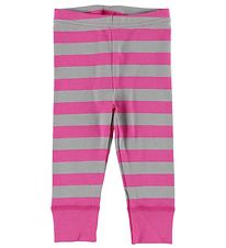 Katvig Leggings - Pink/Grey Striped
