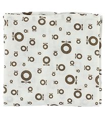 Katvig Hydrofiele Doek - 80x80 - Creme m. Appels