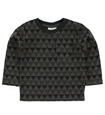 En Fant Blouse - Brown w. Triangles