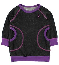 Katvig Sweat Dress - Charcoal/Purple